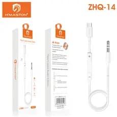 CABO TIPO C PARA ÁUDIO 3,5MM ZHQ-14 C/ CONTROLE DE VOLUME H'MASTON