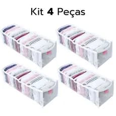 Colmeia Organizadora Cristal Calcinha Meias Lenços 4 Pç