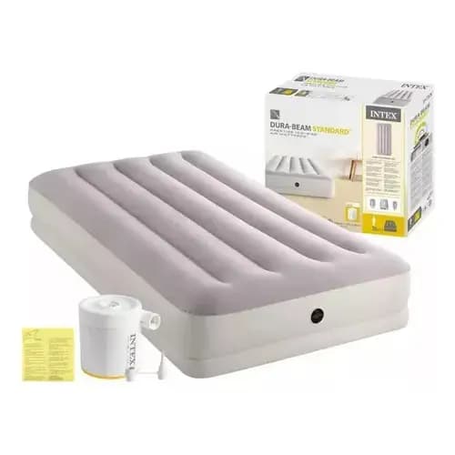 Colchão Inflável INTEX Solteiro Prestige com Bomba de Inflar USB #64177