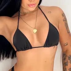 PARTE DE CIMA BIQUÍNI CORTININHA - Marquinha perfeita Bronze sol