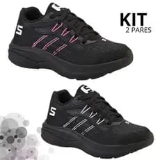 Kit Tênis Infantil Menino Menina Leve Passeio