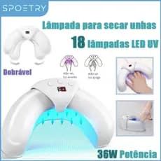 Cabine De Unha Profissional  Sun Unhas Gel Alongamentos Estufa Forninho Porcelana Postiça 36W