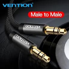 Vention Cabo Auxiliar Com Conector Macho De 3,5 Mm Para Adaptador De Áudio E Fone De Ouvido Automotivo