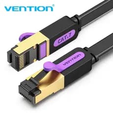 Vention cat7 ethernet cabo 10gbps de alta velocidade plana cabo internet roteador pc rj45 cabo de rede
