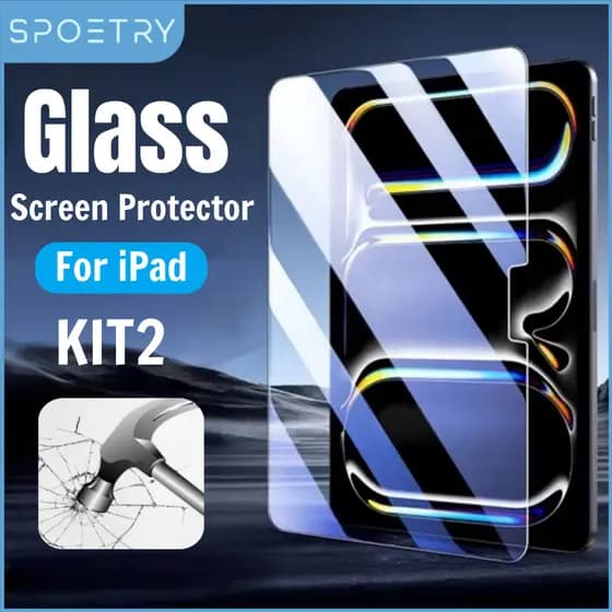 Película Protetora de Tela de Vidro Temperado para iPad 10.2 9.7 10.5 10.9 Pro 11 Novo iPad 10 9 8 7 6 5 Air 4 3 2 Mini