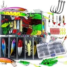 Inclui kits de iscas de pesca com adequados para pesca em alto mar, água doce e pesca ao ar livre