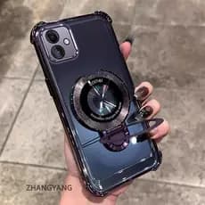 Capa Para Moto G54 G84 Transparente Espessante Banhada De Silicone À Prova De Choque Telefone CCCCA9