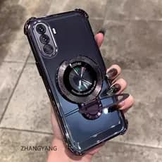 Capa Para Moto G52 Transparente Espessante Banhada De Silicone À Prova De Choque Telefone CCCCA9