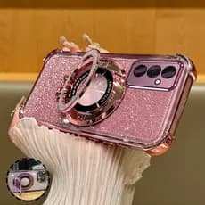 Capa de telefone TTTU Samsung A26 A36 5G A56 5G Galvanoplastia Quatro cantos Transparente Importado Resistente a choques