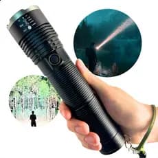 Lanterna Super Potente Tática Militar Sabre De Luz  Mais Forte Do Mundo Recarregável USB Led Laser 2000m+ Power Bank