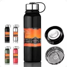 Garrafa Térmica Aço Inox A Vacuum Garrafa Térmica 1100ml  Aço Inox Inoxidável Portátil Isolamento Térmico  Com Peneira d