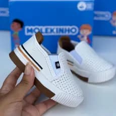 Sapatenis Bebê Molekinho Original 2615.100 Menino Slip On Calce Fácil Confortável Leve Moda Infantil