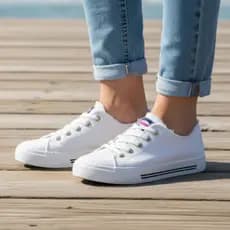 Tênis Moleca Feminino Casual Lona Desfiado Confortável Original 5667.322 Conforto Dia a Dia