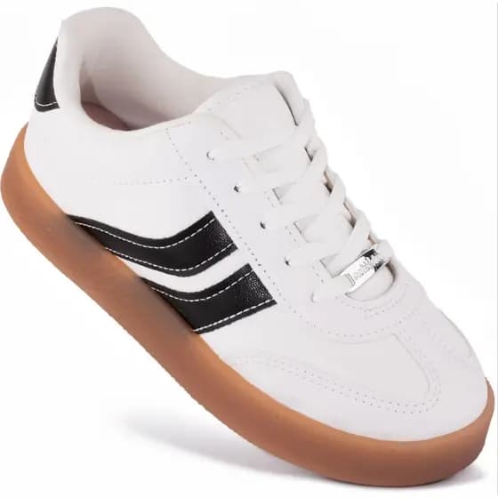Tênis Vizzano 1444.100 Feminino Branco Moda Urbana Leve Macio e Confortável original Tendência Fashion