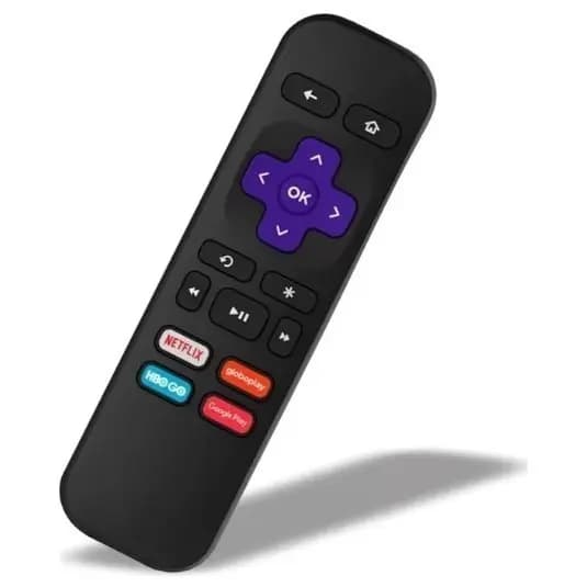 Controle Remoto TV ROKU EXPRESS Teclas Net flixx HBOGO Globoplay Google Play LE-7146