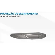 Proteção de Escapamento CG 150 2014/2018 + Cordão Chaveiro Motoboy Motoqueiro