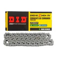 Corrente de Comando DID 404 + Cordão Chaveiro para Motoqueiro Motoboys