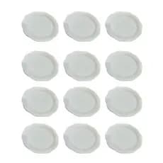 Prato Refeição Branco Elegante Formato Ondulado Flor Cerâmica Fina Mesa Posta Almoço Jantar