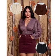 saia veludo cotelê moda fashion 2026 envio e mediato