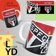 Caneca Personalizada São Paulo Caneca Time Futebol Coloque Seu Nome Porcelana Xícara Personalizada