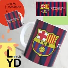 Caneca Personalizada Barcelona Caneca Time Futebol Xícara Personalizada Porcelana Coloque Seu Nome