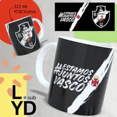 Caneca Personalizada Vasco da Gama Caneca Time de Futebol Gigante da Colina Xícara Personalizada