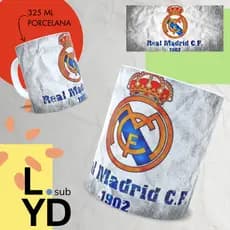 Caneca Personalizada Real Madrid Porcelana Time Futebol Xícara Personalizada Coloque Seu Nome Caneca