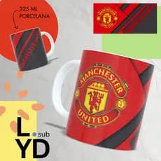 Caneca Personalizada Manchester United Xícara Personalizada Caneca Porcelana Presente Futebol