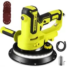 Lixadeira De Parede E Teto 1000W Profissional 6 Velocidades Base 360 Graus Com LED 6 Lixas Desoon