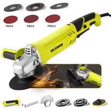 Esmerilhadeira Angular 1200w Profissional 125mm Com Trava De Eixo Controle De Velocidade Desoon