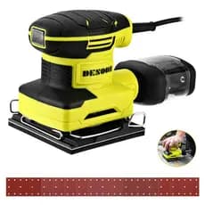 Lixadeira Orbital 300W Profissional Elétrica 13000 rpm Com Coletor de Pó Removível 16 Pcs Lixa DESOON