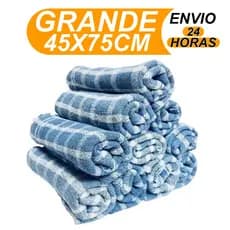 5 Pano De Chão Xadrez Grande 70x45 limpeza Multiuso