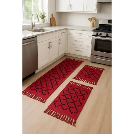 Kit Passadeira Geométrica 3 Peças Decoração Excelente Qualidade Casa Nova