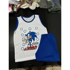 Pijama regata menino estamapa do Sonic