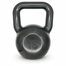 KETTLEBELL 16KG EMBORRACHADO PROFISSIONAL EM FERRO FUNDIDO PARA ACADEMIA, CROSSFIT E TREINO FUNCIONAL