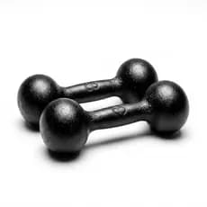 PAR 2 HALTERES BOLA PINTADOS 3KG TREINO FITNESS ACADEMIA GYM MUSCULAÇÃO FUNCIONAL CROSSFIT CASA PRO