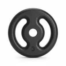 ANILHA 3KG MUSCULAÇÃO ACADEMIA CASA FITNESS TREINO CROSSFIT FUNCIONAL RESISTENTE PROFISSIONAL GYM PESO