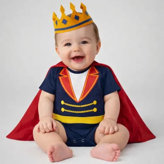 Body Bebê Menino Temático do Pequeno Príncipe Para Mesversario - Suedine 100% Algodão