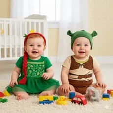 Body Bebê Infantil Mêsversário Temático Shrek Super Confortável