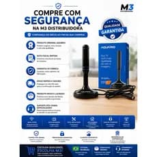 Antena Digital Interna 4 Em 1 Hdtv Vhf Uhf Fm DTV-100 Aquário