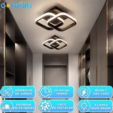 3 Cores 110V-220V Luminária de teto Moderna LED Lustre para Corredor Sala Quarto Cozinha 9