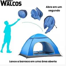 Barraca Camping Portátil A Prova D'agua Barraca De Acampamento 4 Pessoas De Praia