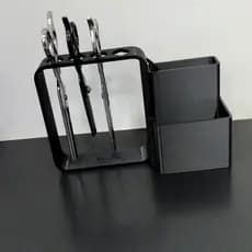 Suporte organizador para tesouras de 5" a 7", pentes, navalhas e acessórios de barbearia