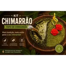 Kit Chimarrão Decorativo com Cevador/Vira Mate