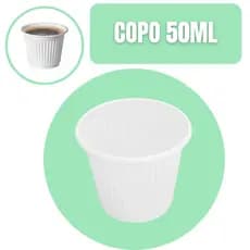 Copo Descartável 50ml branco | Café, Degustação, chá