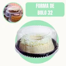 50 Forma de Bolo/Torta Plástica Descartável Ref. 32 forma 18cm Fundo Preto | Confeitaria, Sobremesas e Delivery