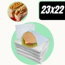 SACO LANCHE LEITOSO (23X22) GRAMATURA 0,8  C/1KG  C/240 UN.