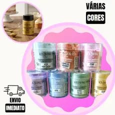 Pó Decorativo Cintilante Alimentício ICEBERG| Brilho para Doces, Bolos e Chocolates | Várias Cores