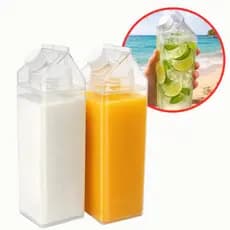 Kit 2 Garrafa Acrílica 1L Transparente Kit Cozinha Suco Leite