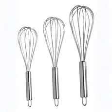 Kit 3 Fouet Inox Batedor Ovos Claras Massas Alta Qualidade